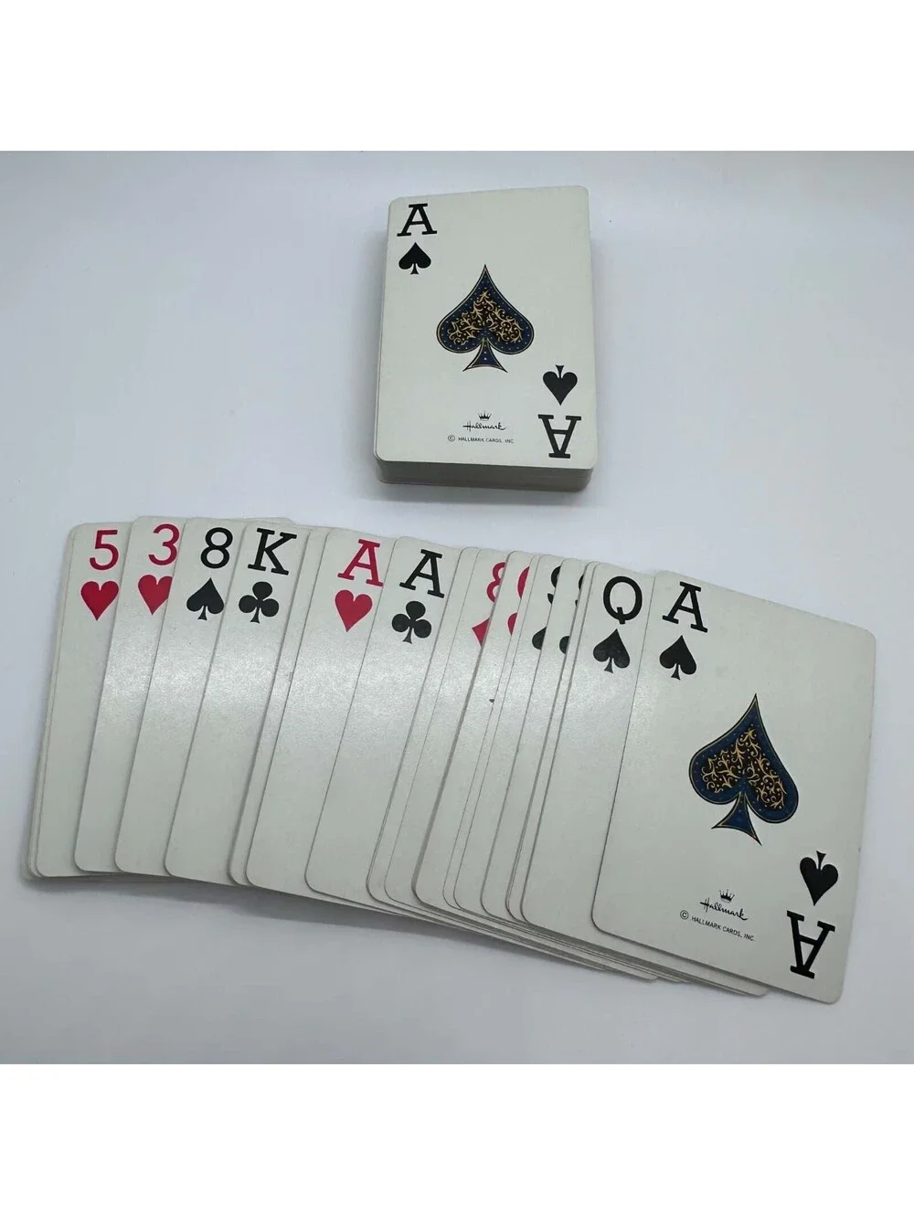 Hallmark Kitten Playing Cards 2 Complete Decks Cat Design Clear Case EUC